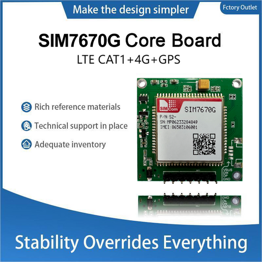 SIMCom SIM7670G LTE Cat.1 Cellular Wireless Communication 4G Development Core Board Module 37x37mm