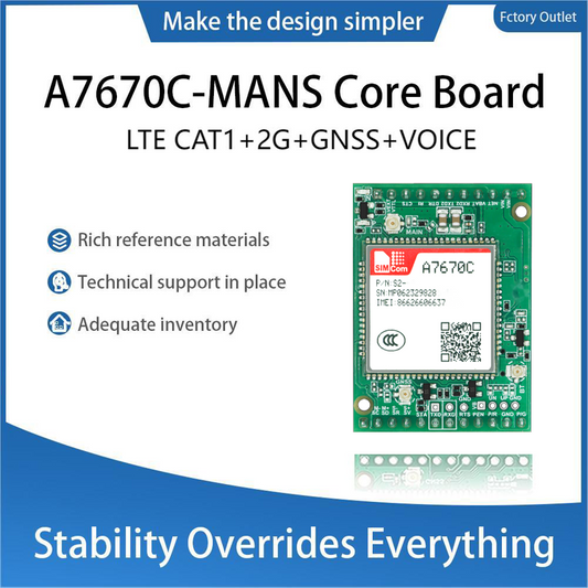 SIMCom A7670C-MANS Cellular Wireless Communication 2G 4G GNSS Voice Module A7670C Core Board