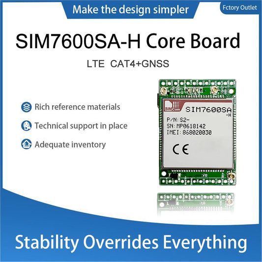 SIMCom SIM7600SA-H LTE Wireless Communication Module SIM7600SA Cellular 4G GPS GNSS Development Breakout Core Board