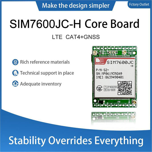 SIMCom SIM7600JC-H LTE Wireless Communication Module SIM7600JC Cellular 4G GPS GNSS Development Core Board Kit 44.45x31.75mm