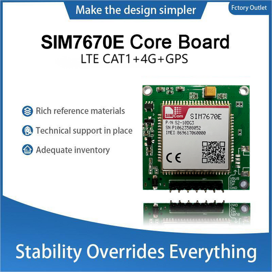 SIMCom SIM7670E LTE Cat.1 Cellular Wireless Communication 4G Development Core Board Module 37x37mm