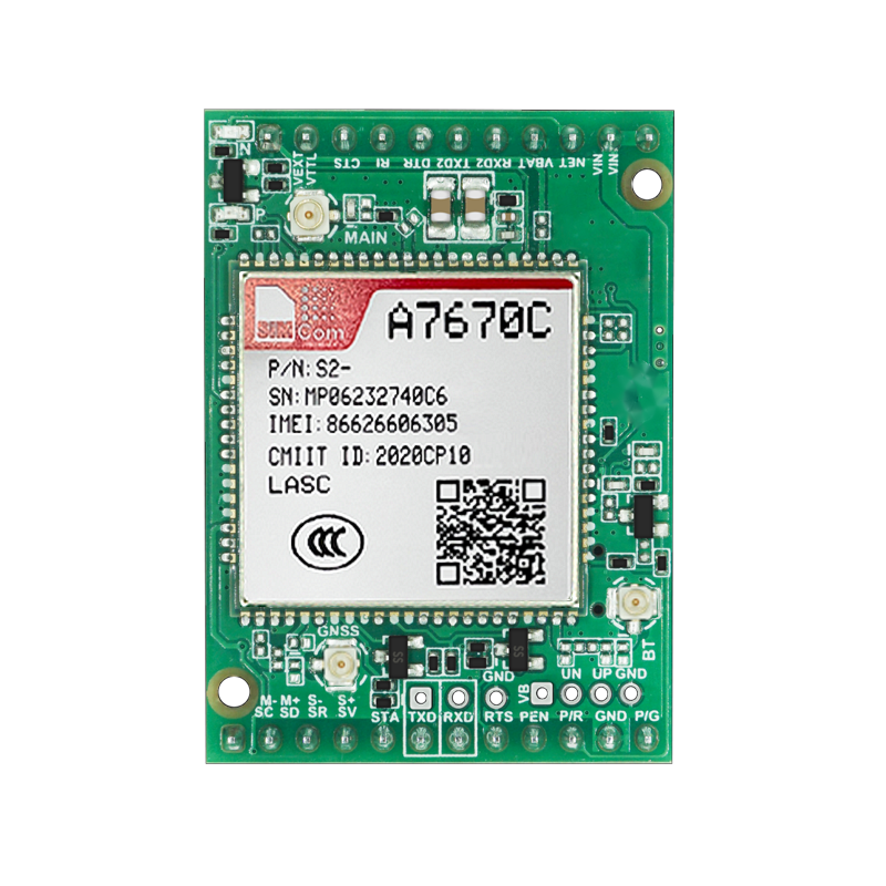SIMCom A7670C-LASC LTE Cat.1 Wireless Communication Module A7670C Cellular Development Core Board Support 2G 4G Voice