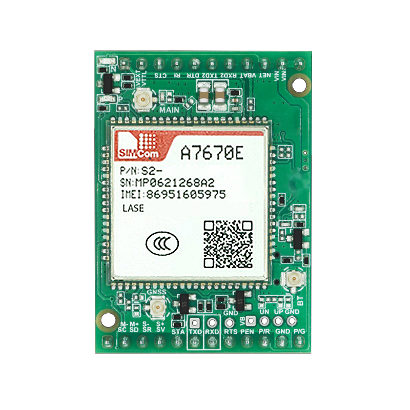 SIMCom A7670E-LASE LTE Cat.1 Wireless Communication Module A7670E FASE Cellular Development Core Board Support 2G 4G Voice