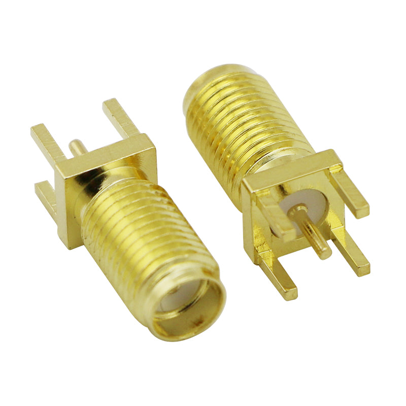 RF Coaxial SMA Female Connector PCB Mounting