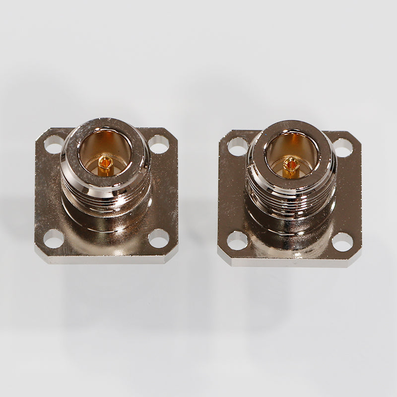 RF Coaxial Connector SMA to N Converter with Flange