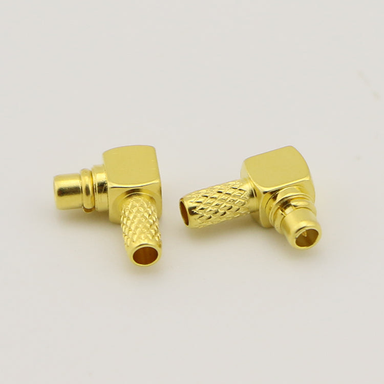 RF Coaxial Right Angle MMCX Connector for RG174 RG316 Cable
