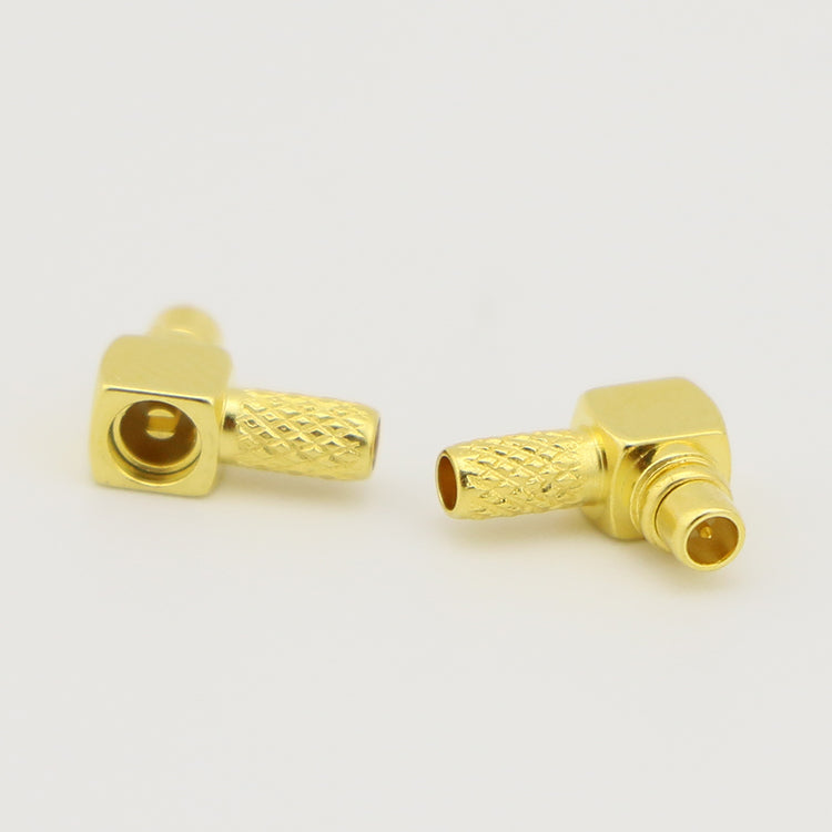 RF Coaxial Right Angle MMCX Connector for RG174 RG316 Cable