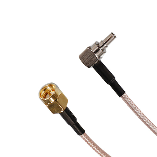 Right-Angle CRC9 to SMA Male RG316 Cable