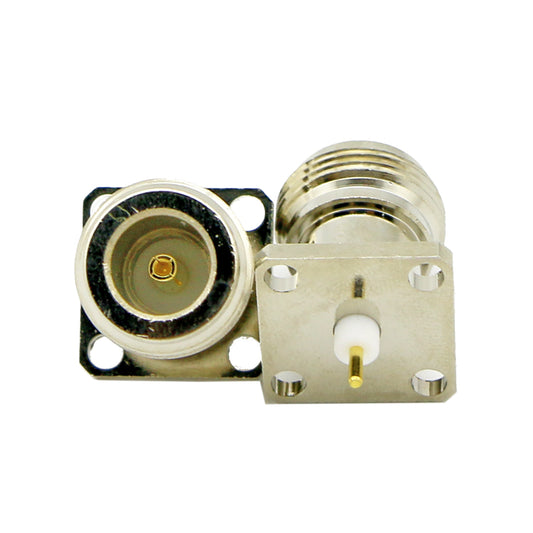 RF Coaxial N Connector with Flange