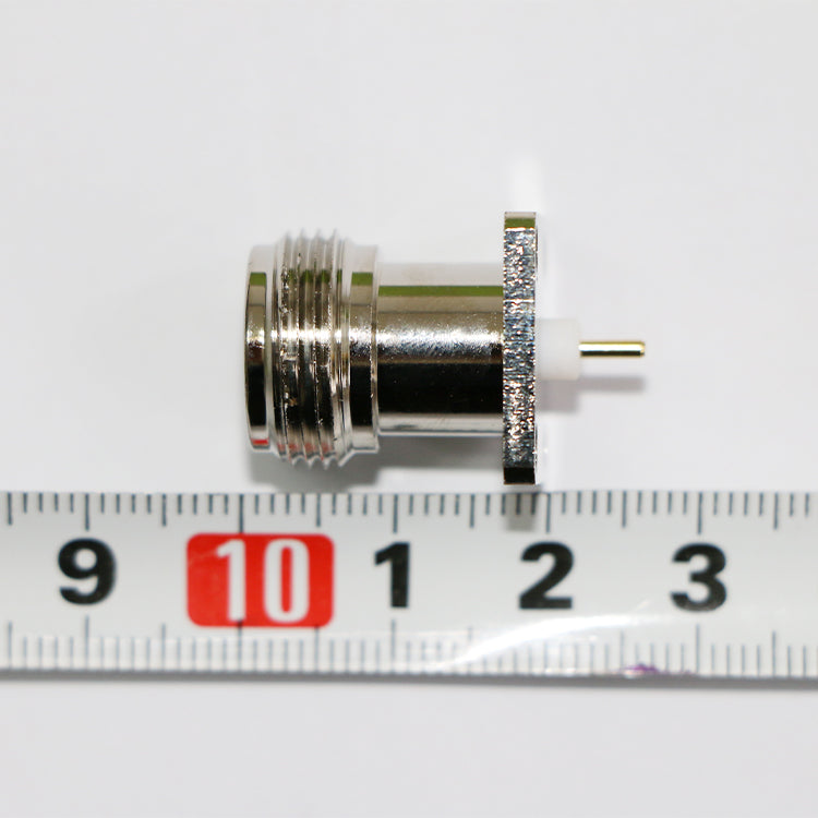 RF Coaxial N Connector with Flange