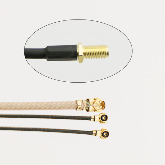 Customize 3 Lines IPEX to SMA Female RF Coaxial Cable