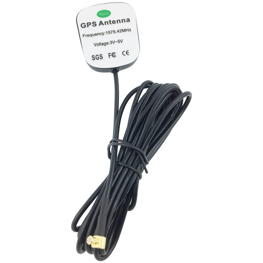 1575.42MHz Right-Angle MCX Connector Active GPS Antenna 3m RG174 Cable
