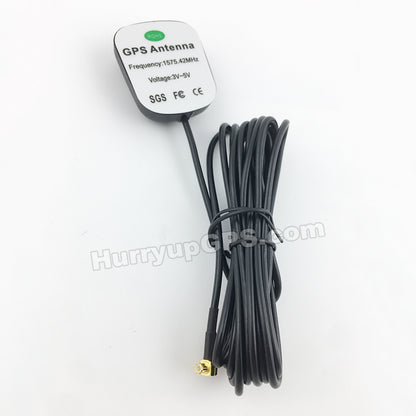 1575.42MHz Right-Angle MCX Connector Active GPS Antenna 3m RG174 Cable