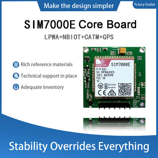SIMCom SIM7000E LTE Cat-M Wireless Communication Module Cellular IoT Development Core Board Support LPWA+NBIOT+CATM+GPS