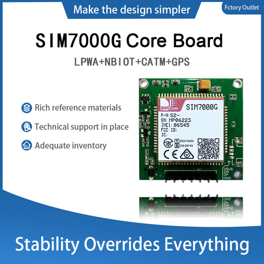 SIMCom SIM7000G Global Band LTE Cat-M Wireless Communication Module IoT Development Core Board Support LPWA+NBIOT+CATM+GPS