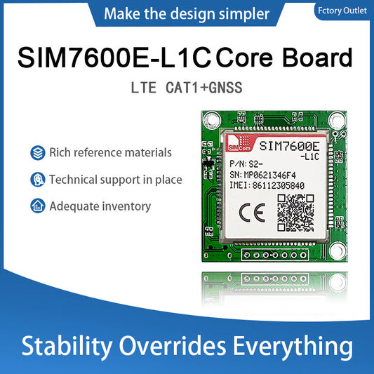 SIMCom SIM7600E-L1C LTE Wireless Communication Module Cellular 4G Development Core Board Kit