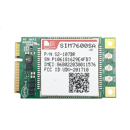 SIMCom SIM7600SA-H 150Mbps Cat.4 LTE 4G Module MiniPCIe Form Factor