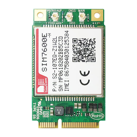 SIMCom SIM7600E-H 150Mbps/50Mbps Cat.4 LTE 4G Module MiniPCIe