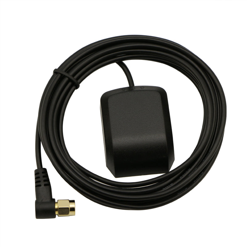 1575.42MHz Right Angle SMA Male Connector Active GPS Antenna