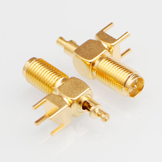 RF Coaxial SMA Female Connector for 1.13 Cable PCB Mounting