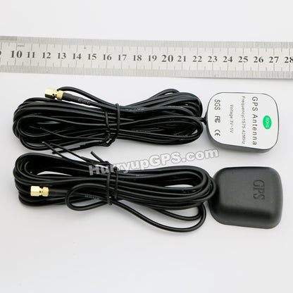 1575.42MHz SMC Connector Active GPS Antenna 3m RG174 Cable