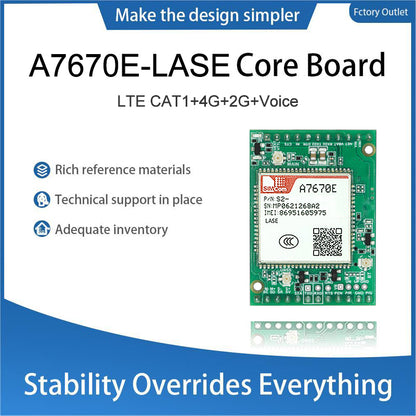 SIMCom A7670E-LASE LTE Cat.1 Wireless Communication Module A7670E FASE Cellular Development Core Board Support 2G 4G Voice