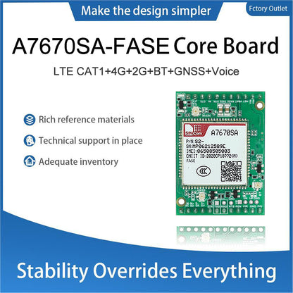 SIMCom A7670SA-FASE LTE Cat.1 Wireless Communication Module A7670SA Development Core Board Support 2G 4G Voice BT GNSS