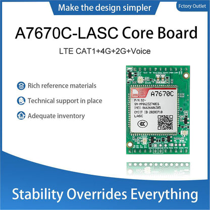 SIMCom A7670C-LASC LTE Cat.1 Wireless Communication Module A7670C Cellular Development Core Board Support 2G 4G Voice