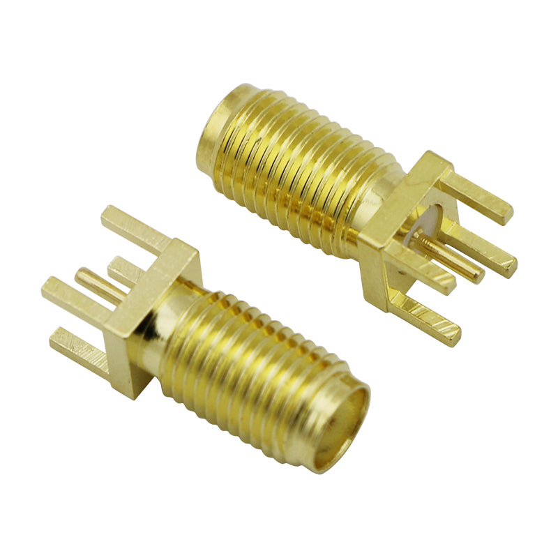 RF Coaxial SMA Female Connector PCB Mounting