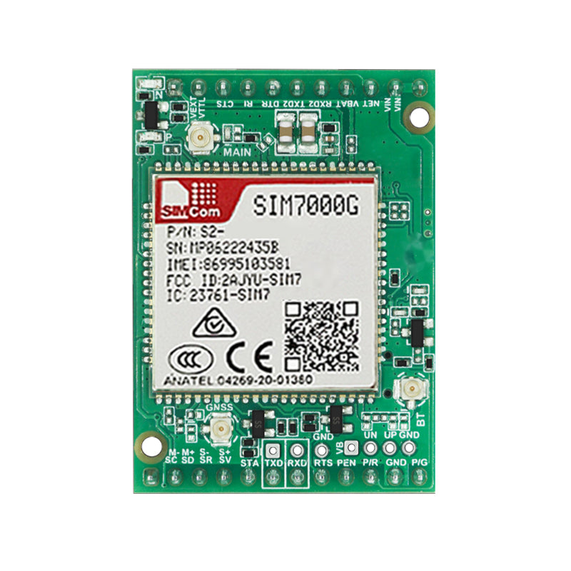 SIMCom SIM7000G LPWA Cellular Wireless Communication NBIoT GSM CatM Module SIM7000G Development Core Board