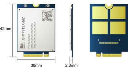 SIMCom SIM7912E-M2 LTE Cat12 600Mbps/150Mbps 4G Cellular Wireless Communication Module