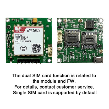 SIMCom A7670SA-FASE LTE Cat.1 Wireless Communication Module 4G Development Core Board A7670SA Support 4G 2G Voice BT GNSS