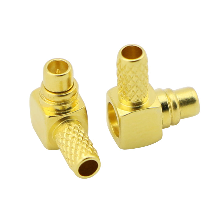 RF Coaxial Right Angle MMCX Connector for RG174 RG316 Cable