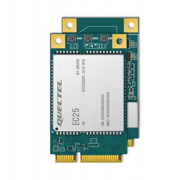 Quectel EC25 Series MiniPCIe LTE Cat 4 Module EC25-E EC25-EU EC25-EUX EC25-EM EC25-J EC25-A EC25-V EC25-AF EC25-AFX EC25-AFXD EC25-AU EC25-AUX EC25-ADL EC25-AFDL Mini PCIe Form Factor