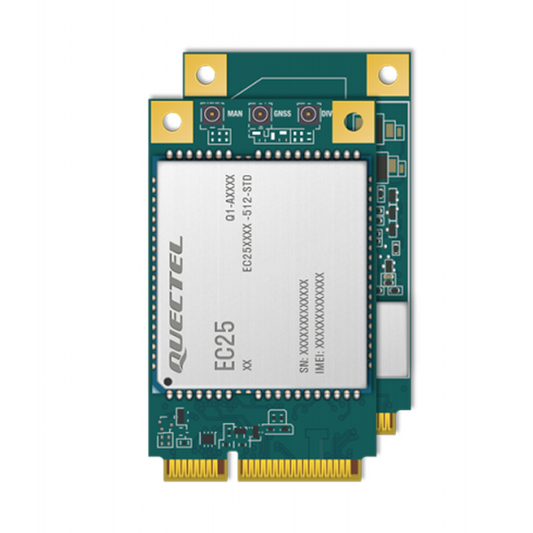 Quectel EC25 Series MiniPCIe LTE Cat 4 Module EC25-E EC25-EU EC25-EUX EC25-EM EC25-J EC25-A EC25-V EC25-AF EC25-AFX EC25-AFXD EC25-AU EC25-AUX EC25-ADL EC25-AFDL Mini PCIe Form Factor