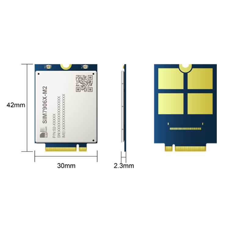 SIMCom SIM7906E-M2 LTE Cat6 300Mbps/150Mbps Cellular Wireless Communication 4G Module